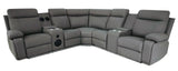 Chicago Power Reclining Sectional Sofa – Grey