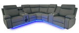 Chicago Power Reclining Sectional Sofa – Grey