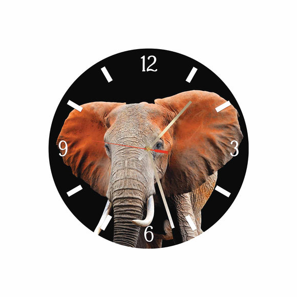 Elephant Round/Square Acrylic Wall Clock