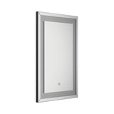 Silver Rectangular LED Wall Mirror - 31.5"x 2"x 47.25