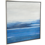 Canvas Art - Blue Landscape Abstract Ocean Wall Art Decor