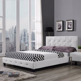 White Twin Platform Furniture Bed