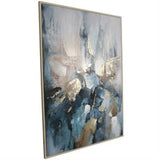 Canvas Art - Blue Abstract Wall Art Decor