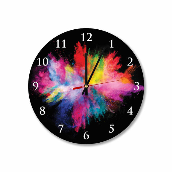 Color Splash Round/Square Acrylic Wall Clock