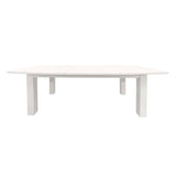 Rectangular Dining Table with Glossy White Finish