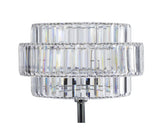 Acrylic Glass Floor Lamp - Chrome Metal 62"