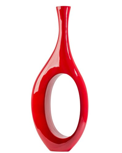 Trombone Vase - Large Red 51