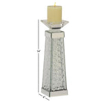 14"H Glam Pedestal Glass Candle Holder - Home Decor