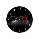Red Honda Bike Round Acrylic Wall Clock