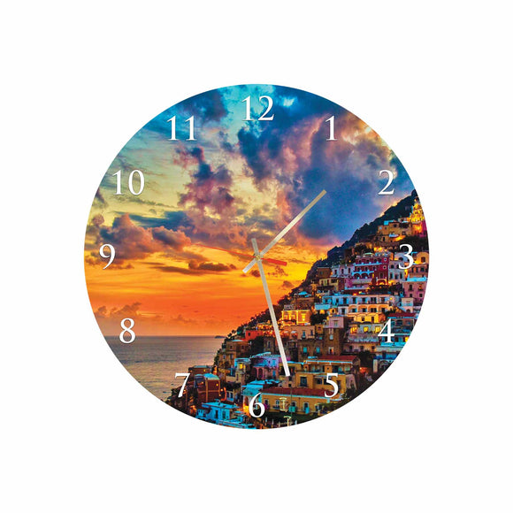 Amalfi Coast Round/Square Acrylic Wall Clock