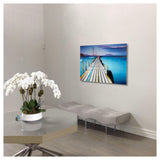 Tempered Glass - Largo Puente On The Beach Wall Art Decor