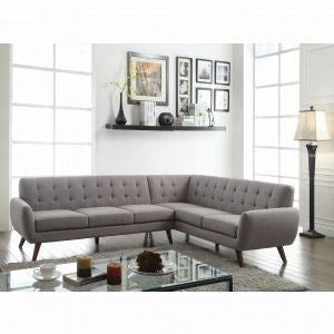 Essick Sectional Sofa  - Light Gray Linen - Furniture