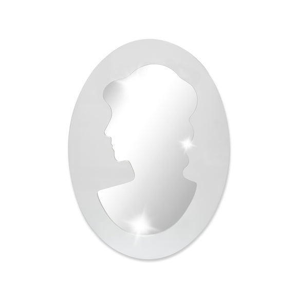 Modern Oval mirror with Woman - 32