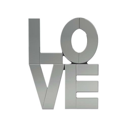 Love Wall Mirror Silver And Black - 23”x31”