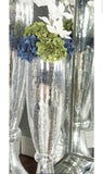 Mirror Mosaic Vase 9"W, 33"H