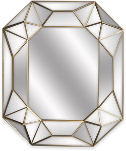 Prism Mirror Silver and Gold