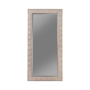 Silver Sparkle Rectangular Floor Mirror - 32"x 66"