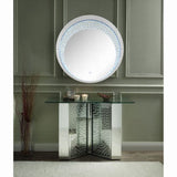 45" Nysa Console Table - Mirrored & Faux Crystals