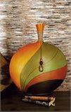 20" Modern Polystone Swirl Vase - Home Decor