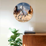 Trio of Galloping Horses Round/Square Acrylic Wall Clock