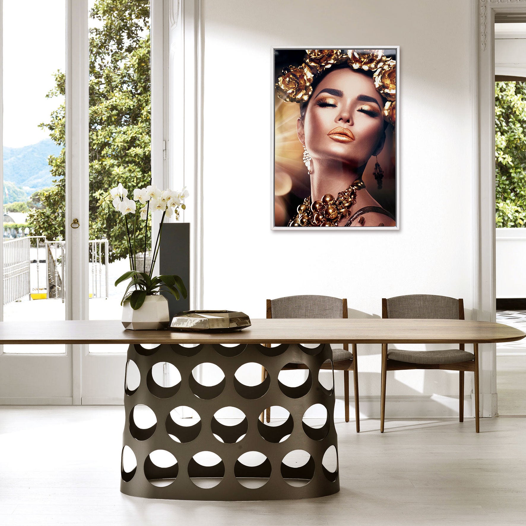 Shop Canvas Art - Golden Makeup Wall Art Decor - Galeria HomeStore –  Galeria Home Store, image size:1772x1772