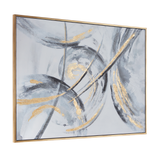 Canvas Art - Gold Abstract Framed Wall Art Decor