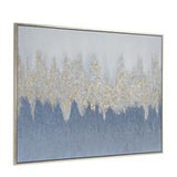 Canvas Art - Blue Geode Framed Wall Art Decor