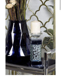 11"H Glam Pedestal Glass Candle Holder - Home Decor