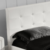 White Full Platform Furniture Bed