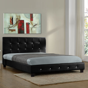 Black Twin Platform Furniture Bed