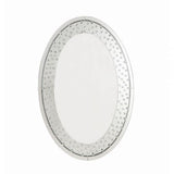 Nysa Accent Mirror (Wall) - Mirrored & Faux Crystals - 24" x 2" x 35"H