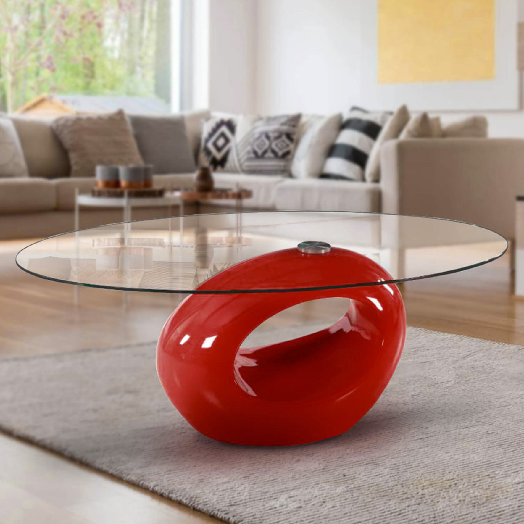 Tempered Glass Coffee Table 