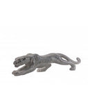 39" Boli Panther Sculpture // Glass and Chrome - Home Decor