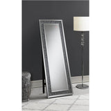 Rectangular Cheval LED Floor Mirror Silver - 24W x 63.5H
