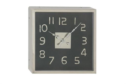 Black and Silver Wall Clock