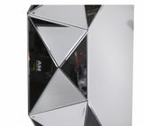 Silver Round Sun-Shaped Mirror 39 inch Diameter