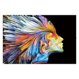 Tempered Glass Art - Women In Color Wall Art Decor