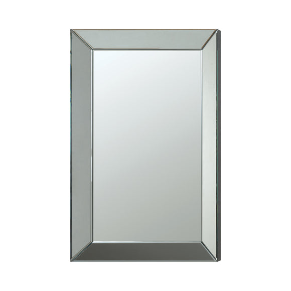 Silver Rectangular Beveled Wall Mirror - 23.5
