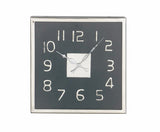 Black and Silver Wall Clock