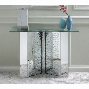 45" Nysa Console Table - Mirrored & Faux Crystals