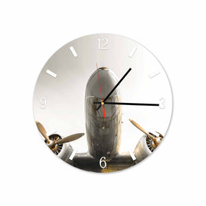 Airplane Round/Square Acrylic Wall Clock
