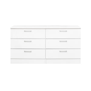 Shop White Lacquer - 6 Drawer Dresser Shop White Lacquer - 6 Drawer Dresser