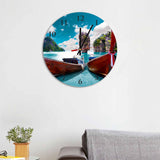 Koh Phi Phi Long Tail Boat taxi Round/Square Acrylic Wall Clock