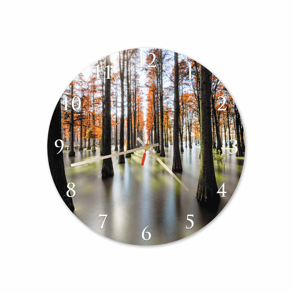 Orange Forest Round/Square Acrylic Wall Clock