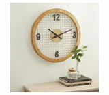 Large Round Wood Wall Clock