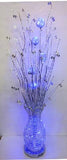 Floor Lamp - Multicolor Lighting - Metal and Glass 63 inch