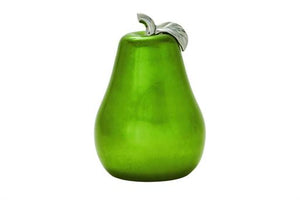 16" Ceramic Green Pear Sculpture - Home Decor