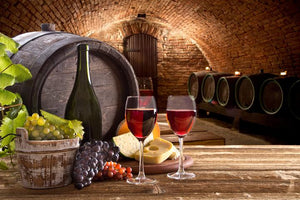 Tempered Glass Art - Brick Wine Cellar Wall Art Decor