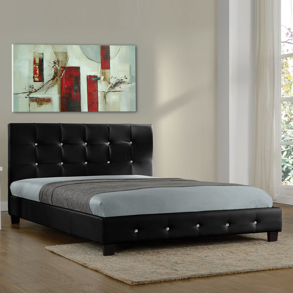 Black Full Platform Furniture Bed