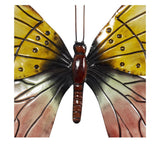 Metal Art - Red Eclectic Butterfly Wall Decor -  36" x 1" x 27"